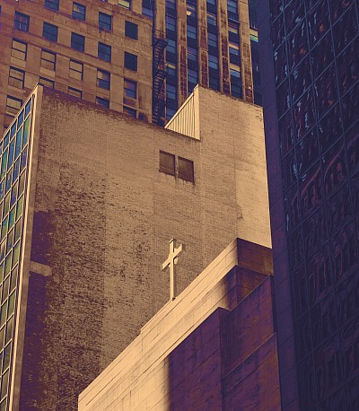 cross on buildings