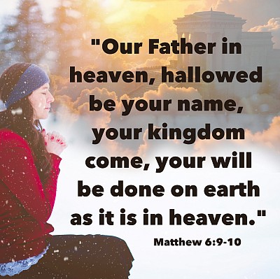 Our Father in heaven, hallowed be your name, your kingdom come, your will be done on earth as it is in heaven